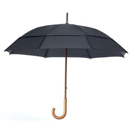 GUSTBUSTER Gustbuster 85162 62 Inch Doorman J Handle Umbrella - Black 85162